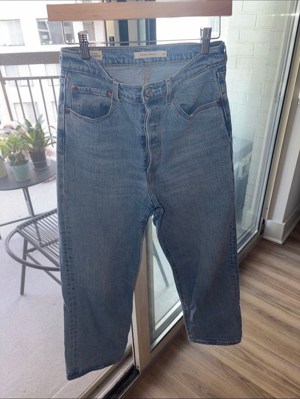 Levi's Light Blue Straight-Leg Denim Jeans